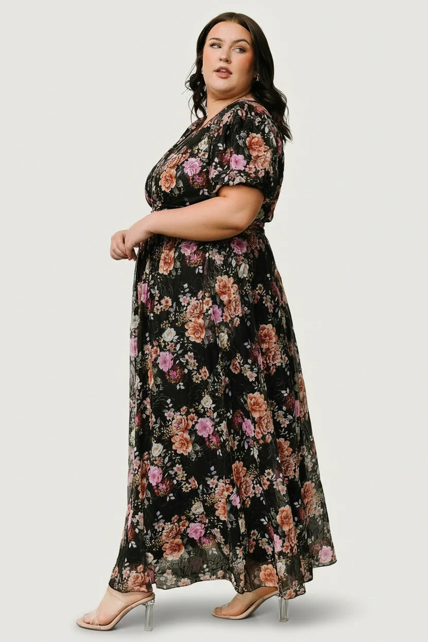 Ardley Maxi Dress | Black Multi Floral