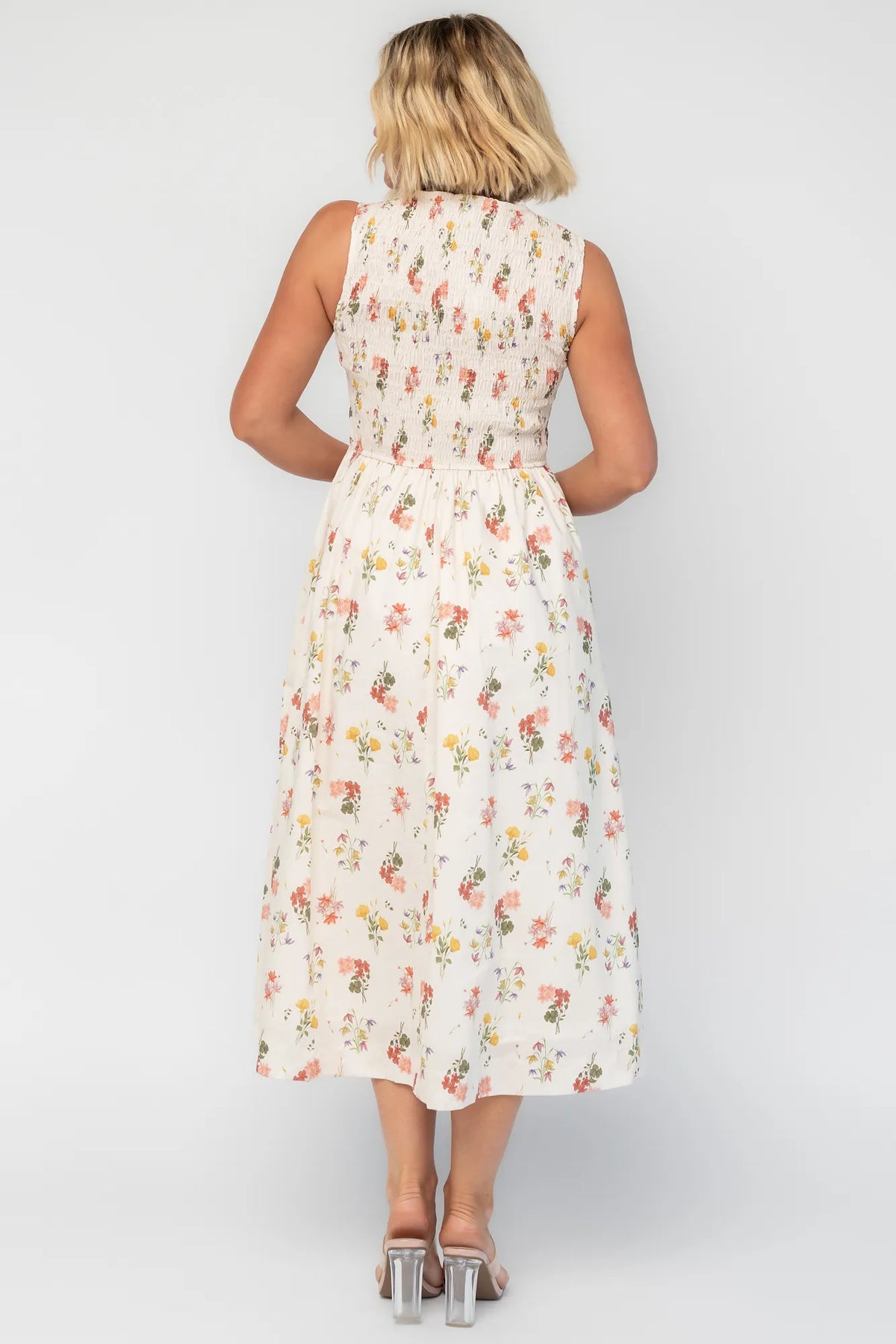 Whitmore Midi Dress | Cream Multi Floral