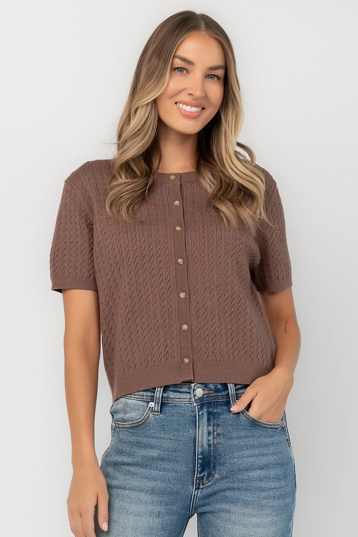 Coralie Cardigan | Brown Main image