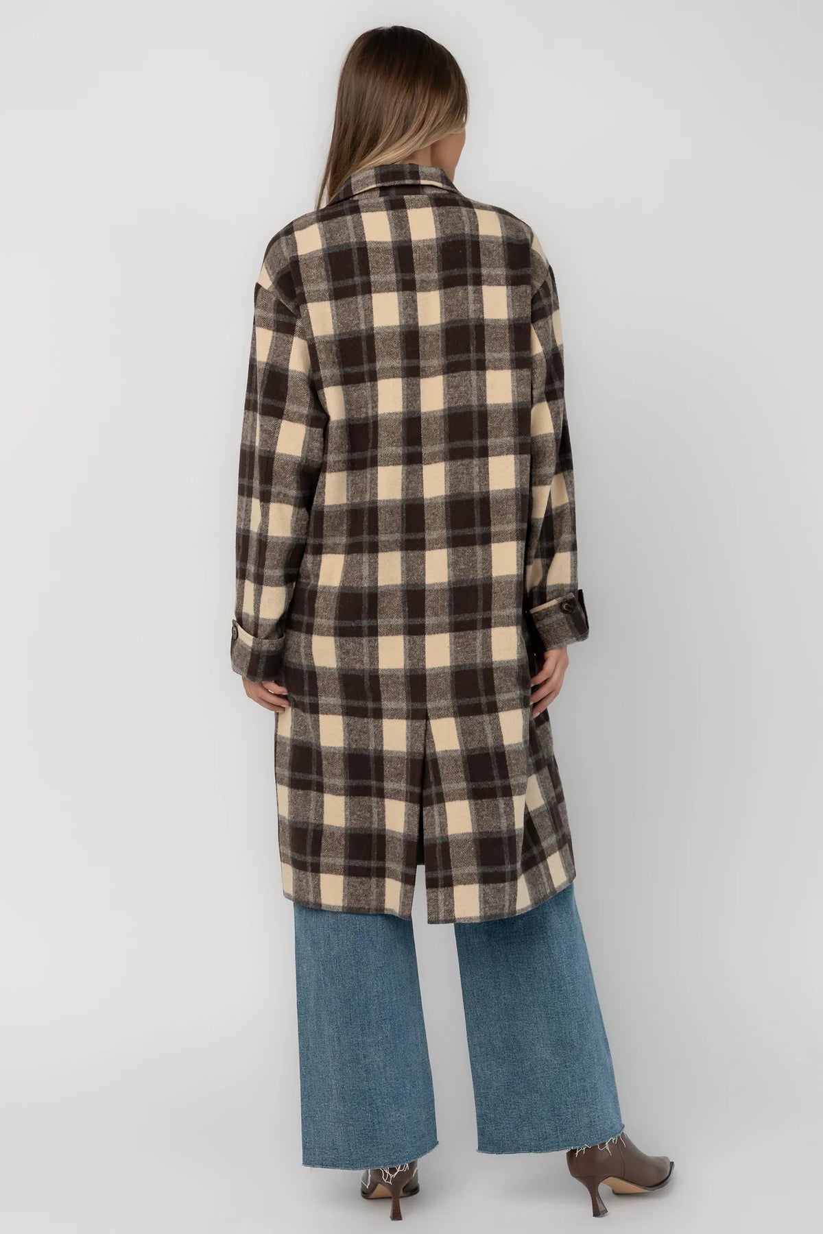 Eira Coat | Brown Plaid