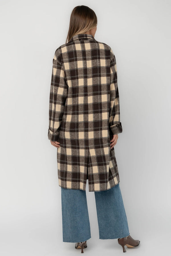 Eira Coat | Brown Plaid