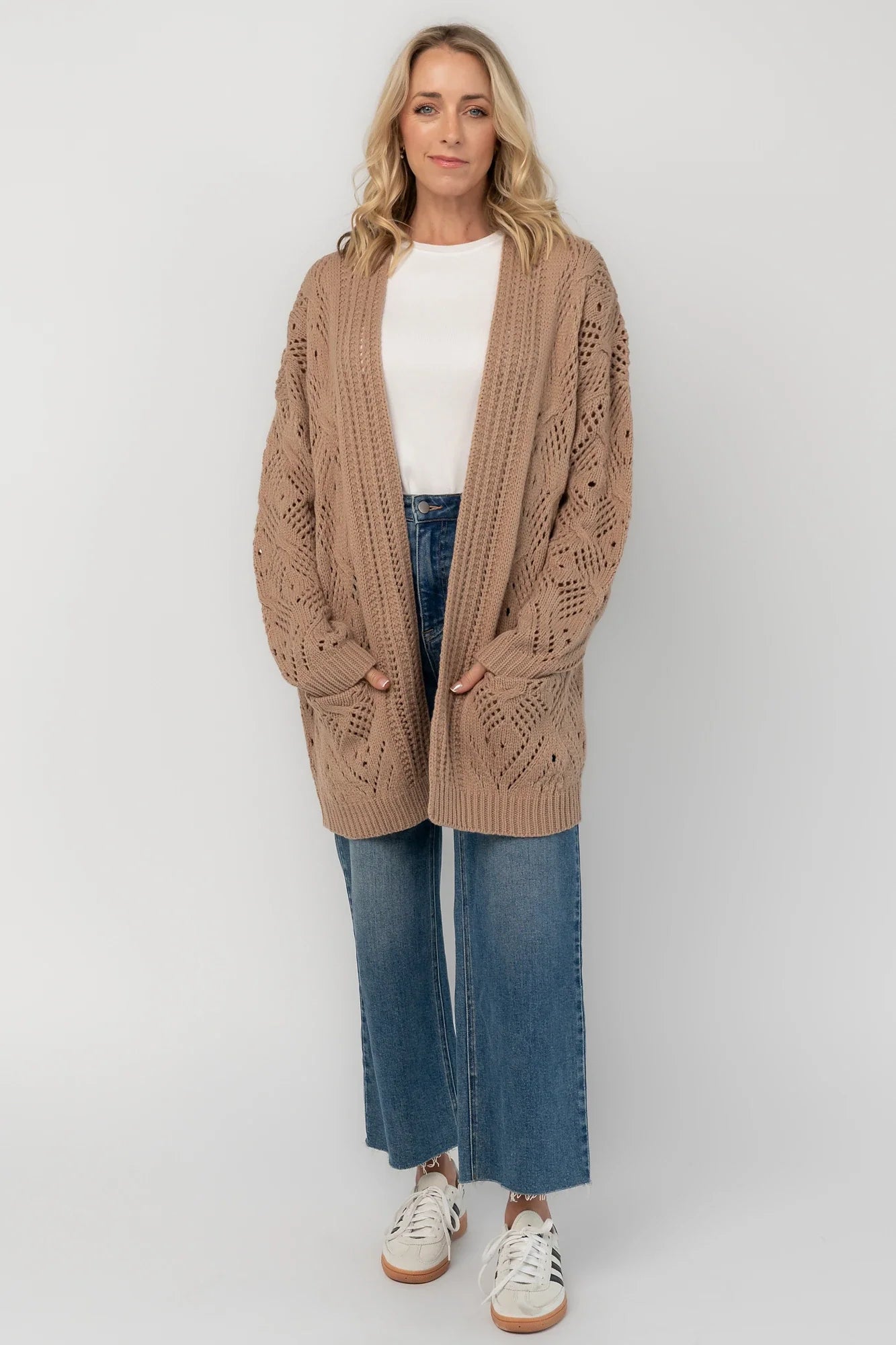 Loeb Knit Cardigan | Light Mocha Secondary image