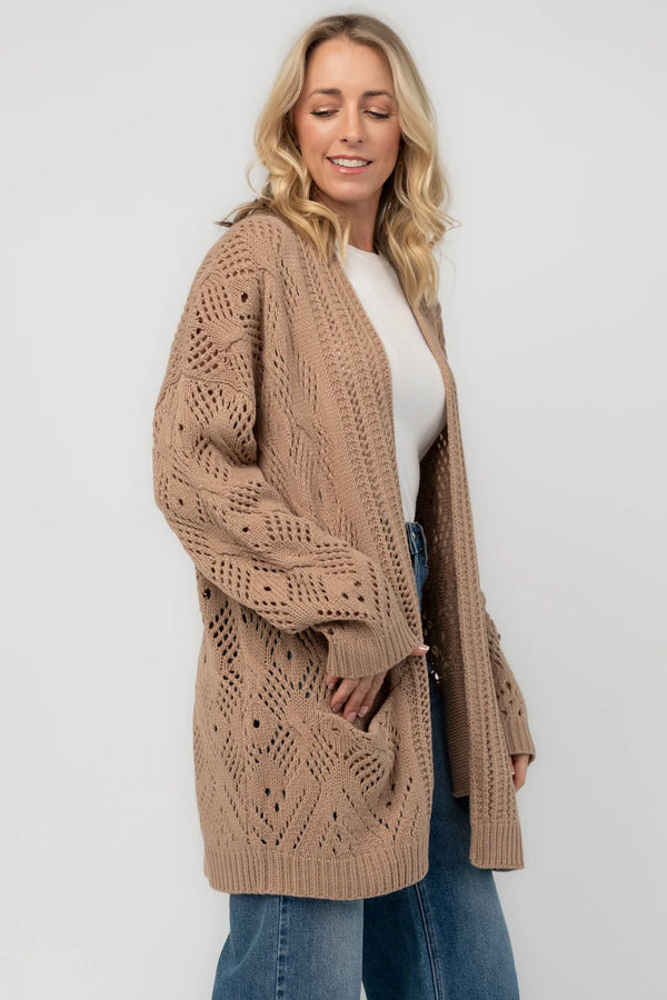 Loeb Knit Cardigan | Light Mocha