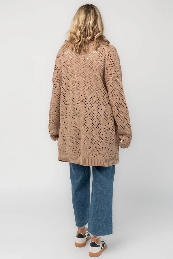 Loeb Knit Cardigan | Light Mocha