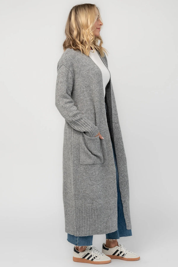 Irving Long Cardigan | Gray