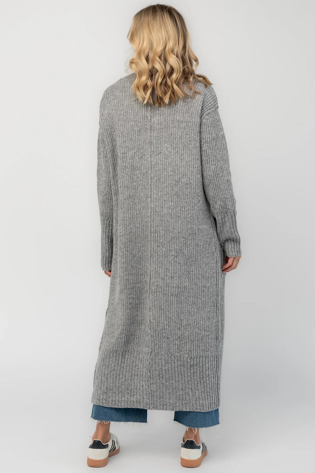 Irving Long Cardigan | Gray