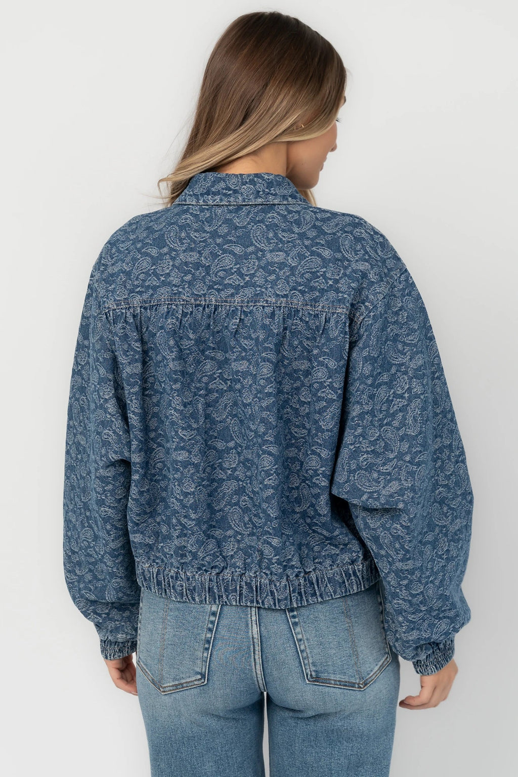 Cody Jacket | Medium Wash Print