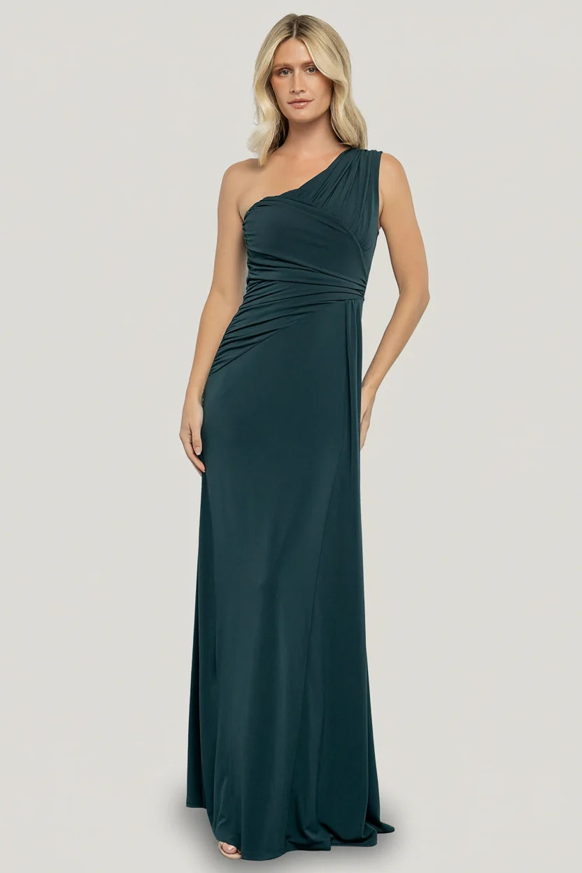 Adrianna One Shoulder Gown | Deep Topaz Main image