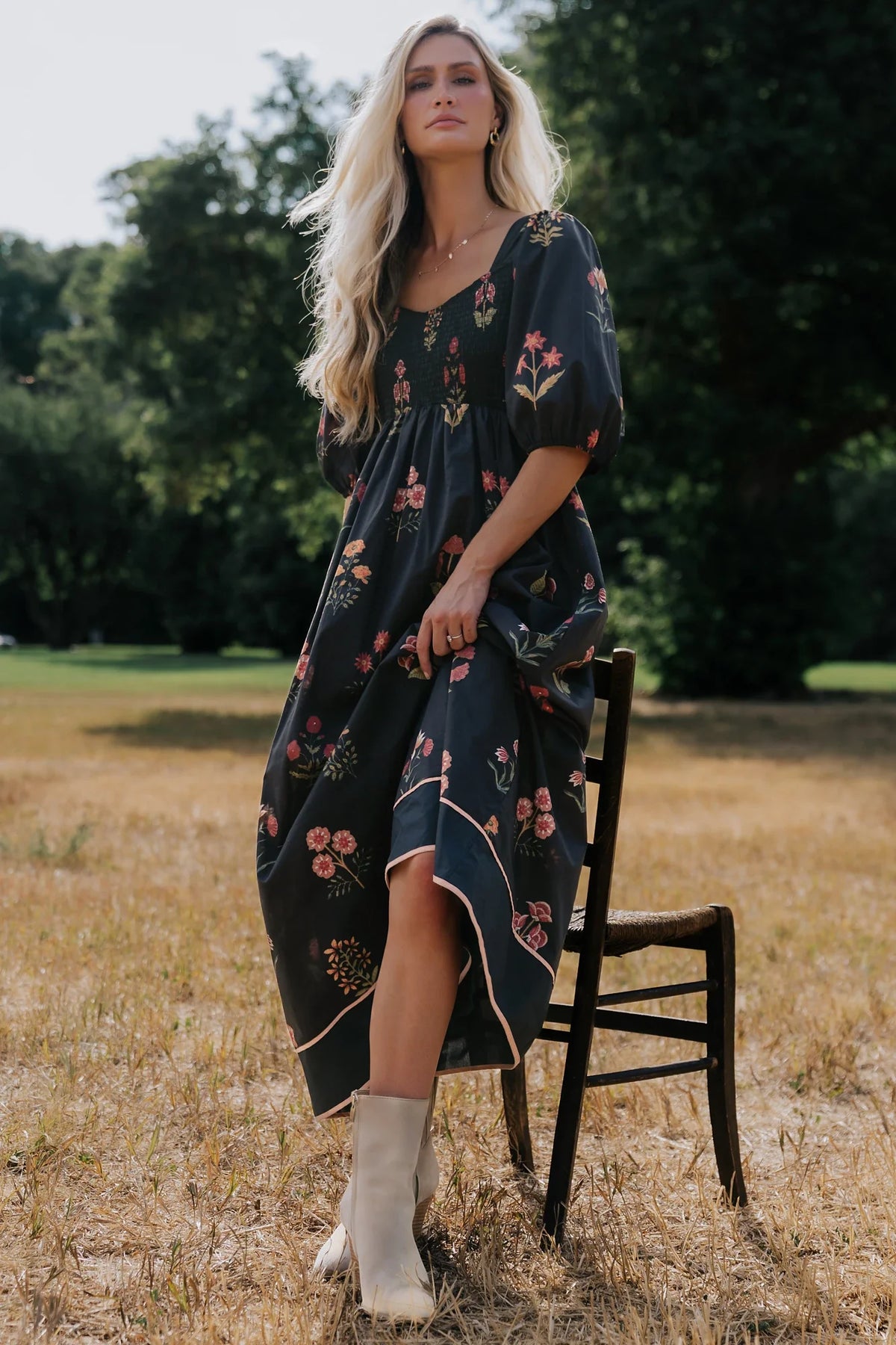 Fern Maxi Dress | Navy Floral