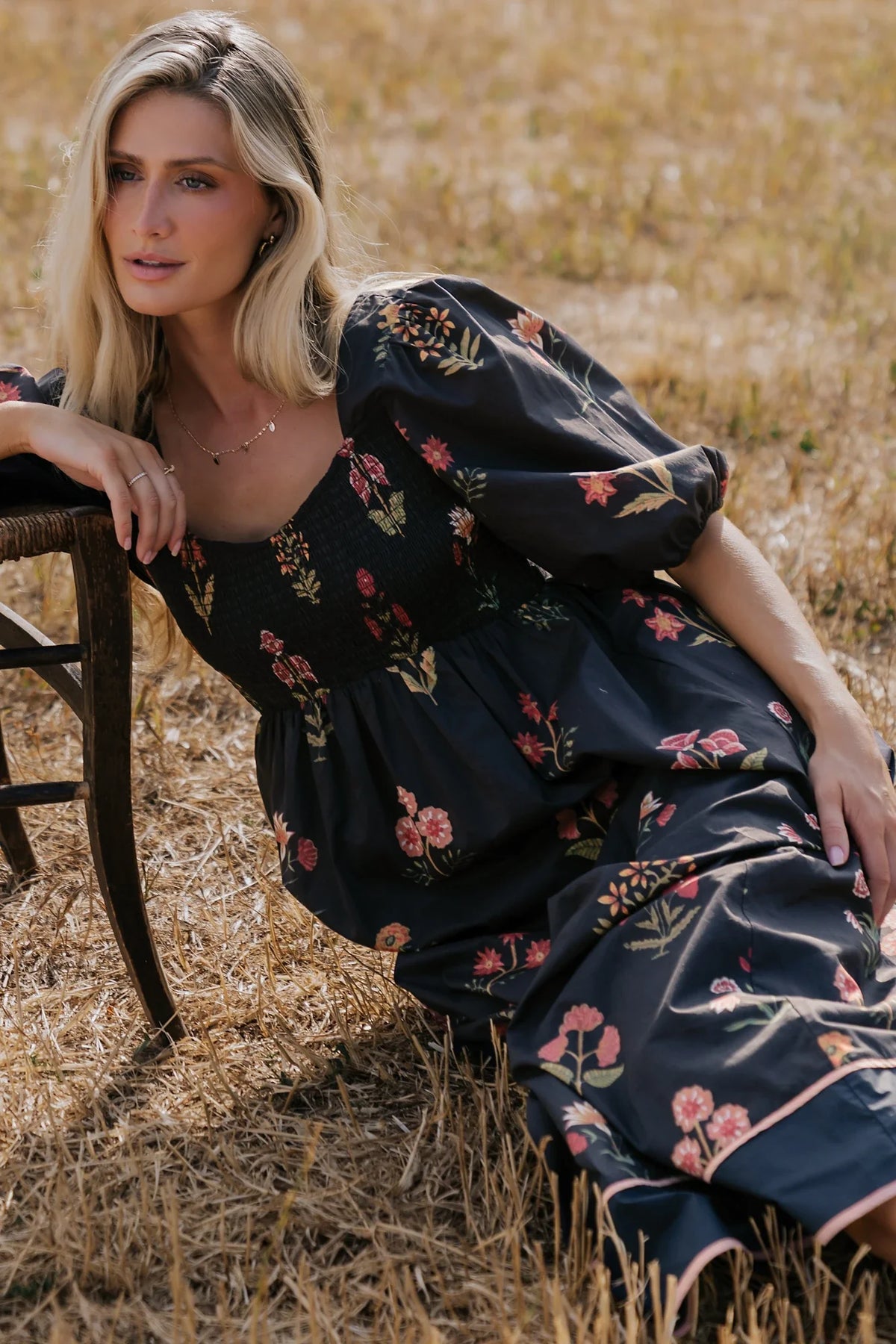 Fern Maxi Dress | Navy Floral