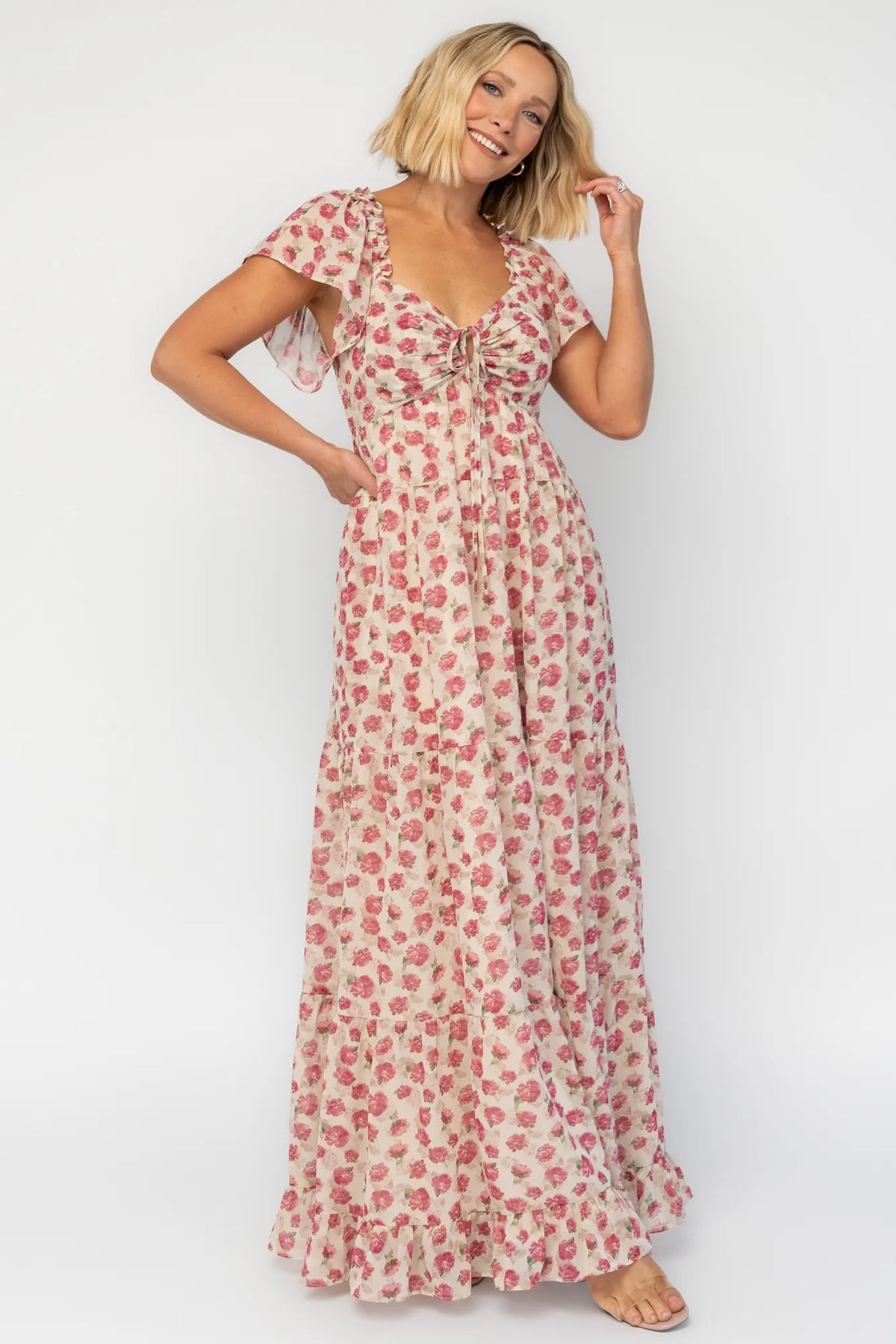 Solene Maxi Dress | Mauve Multi Main image