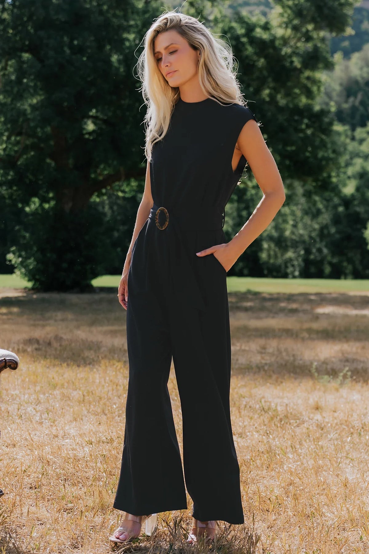 Adelia Tailored Jumpsuit | Black Main image