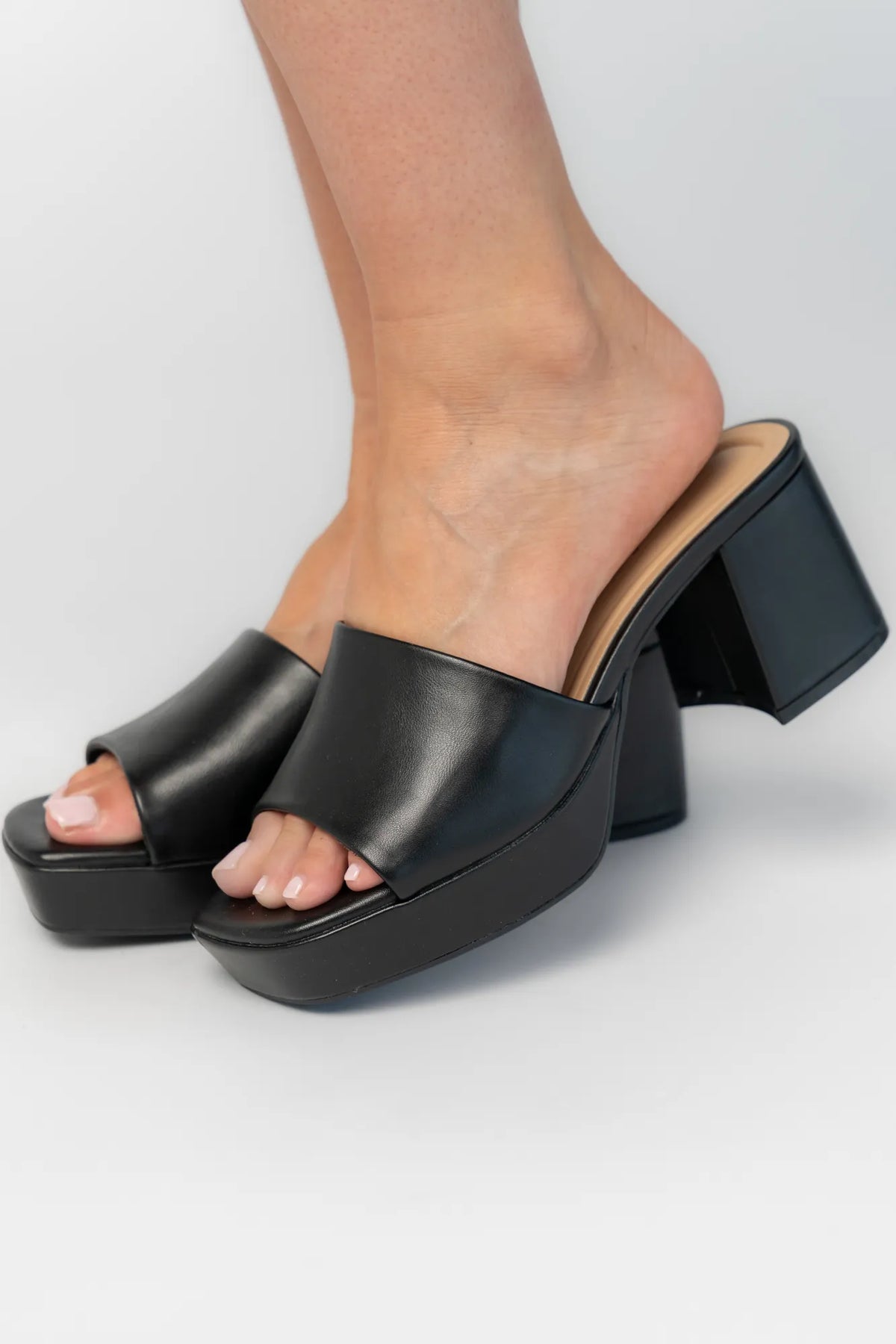 Adenine Platform Chunky Heel | Black Main image