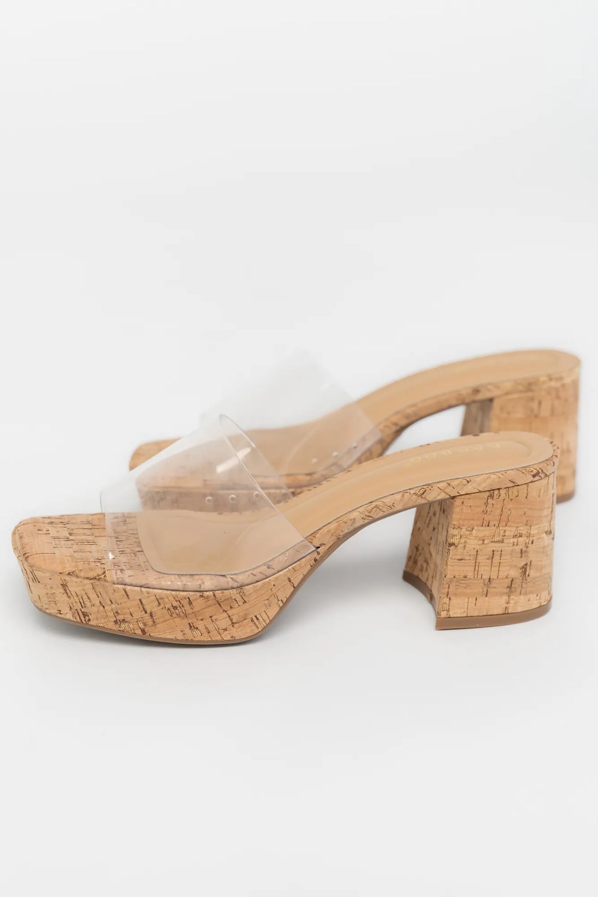 Adenine Platform Chunky Heel | Clear Main image