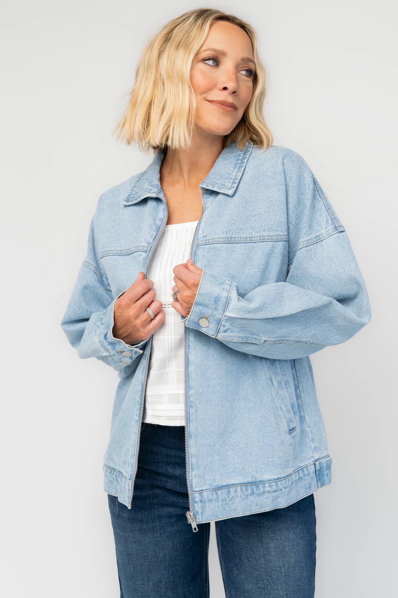 Hawthorne Jacket | Blue Denim Secondary image