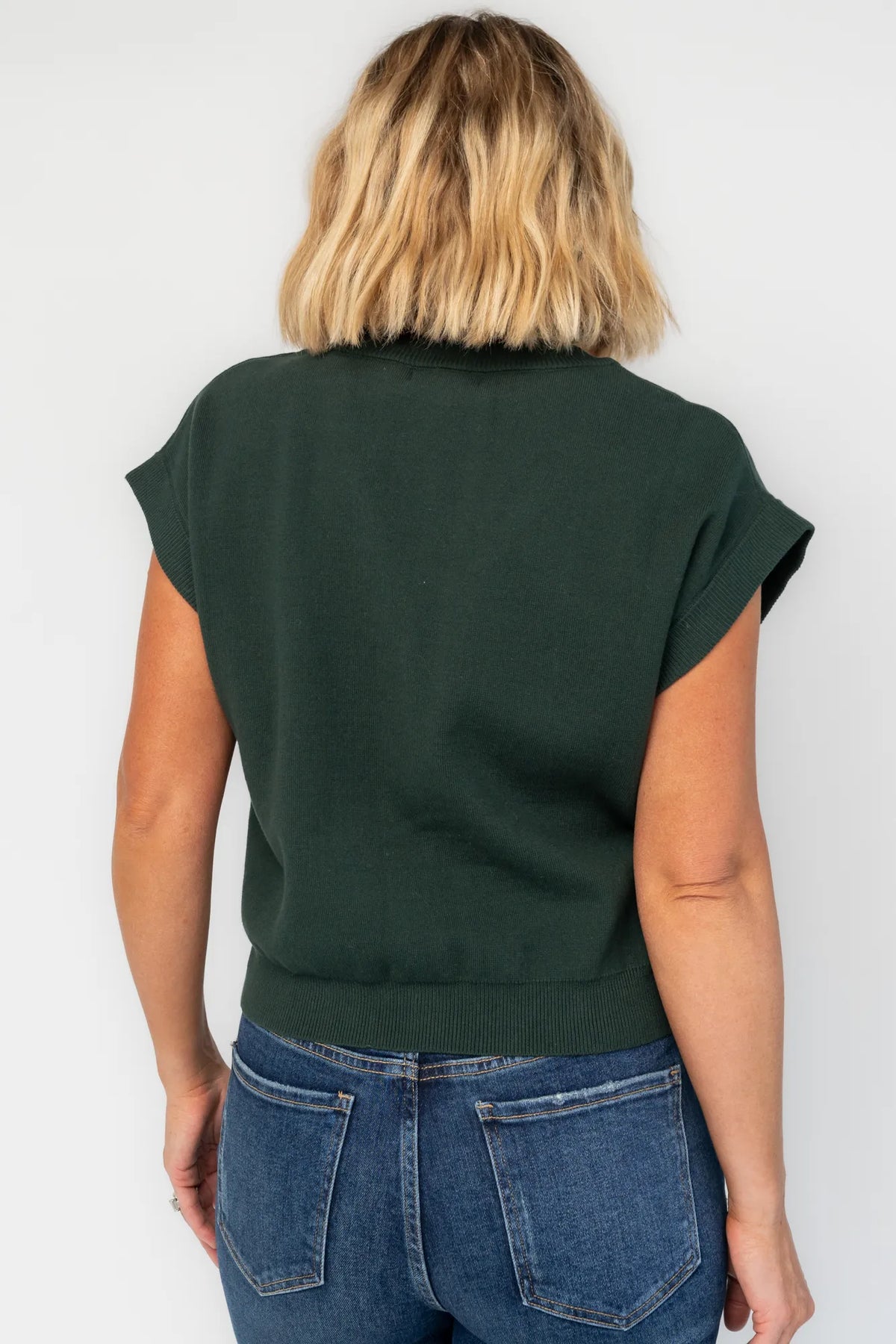 Lily Cardigan Sweater Top | Dark Green