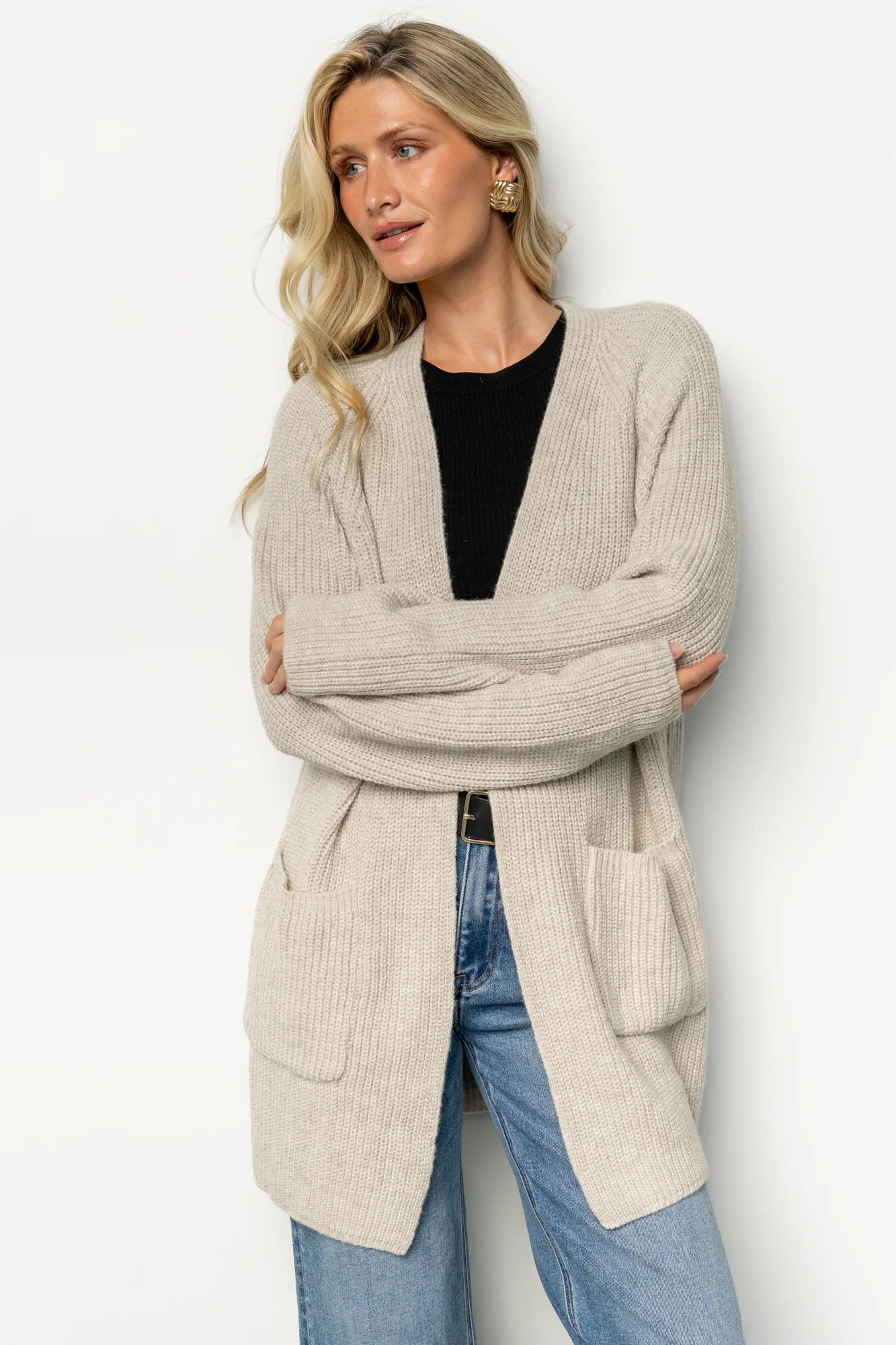 Frankel Pocket Cardigan | Natural Secondary image