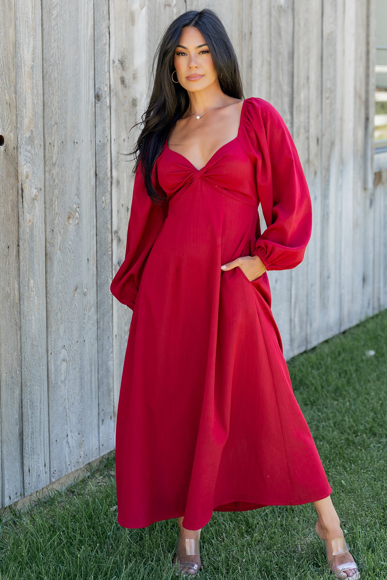 Rosalie Back Tie Dress | Scarlet Secondary image