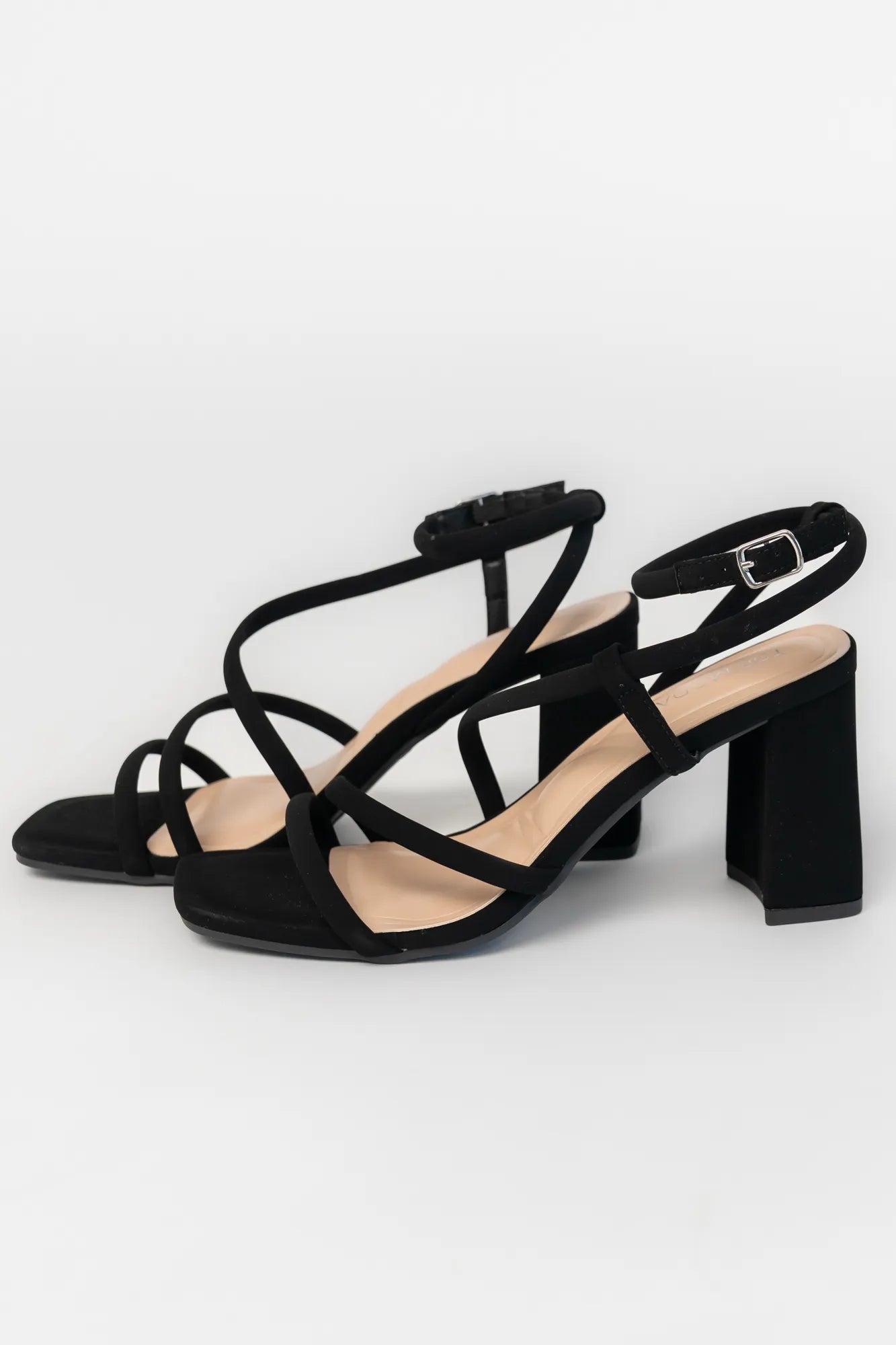 Kalza Square Toe Chunky Heel | Black Secondary image