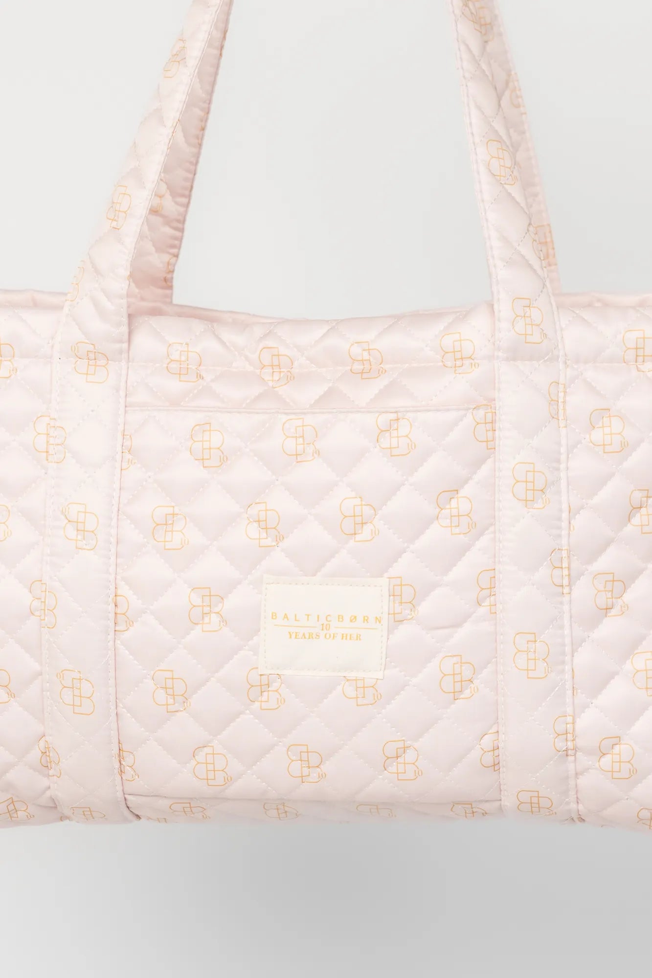Angela Quilted Tote Bag | Pink Secondary image
