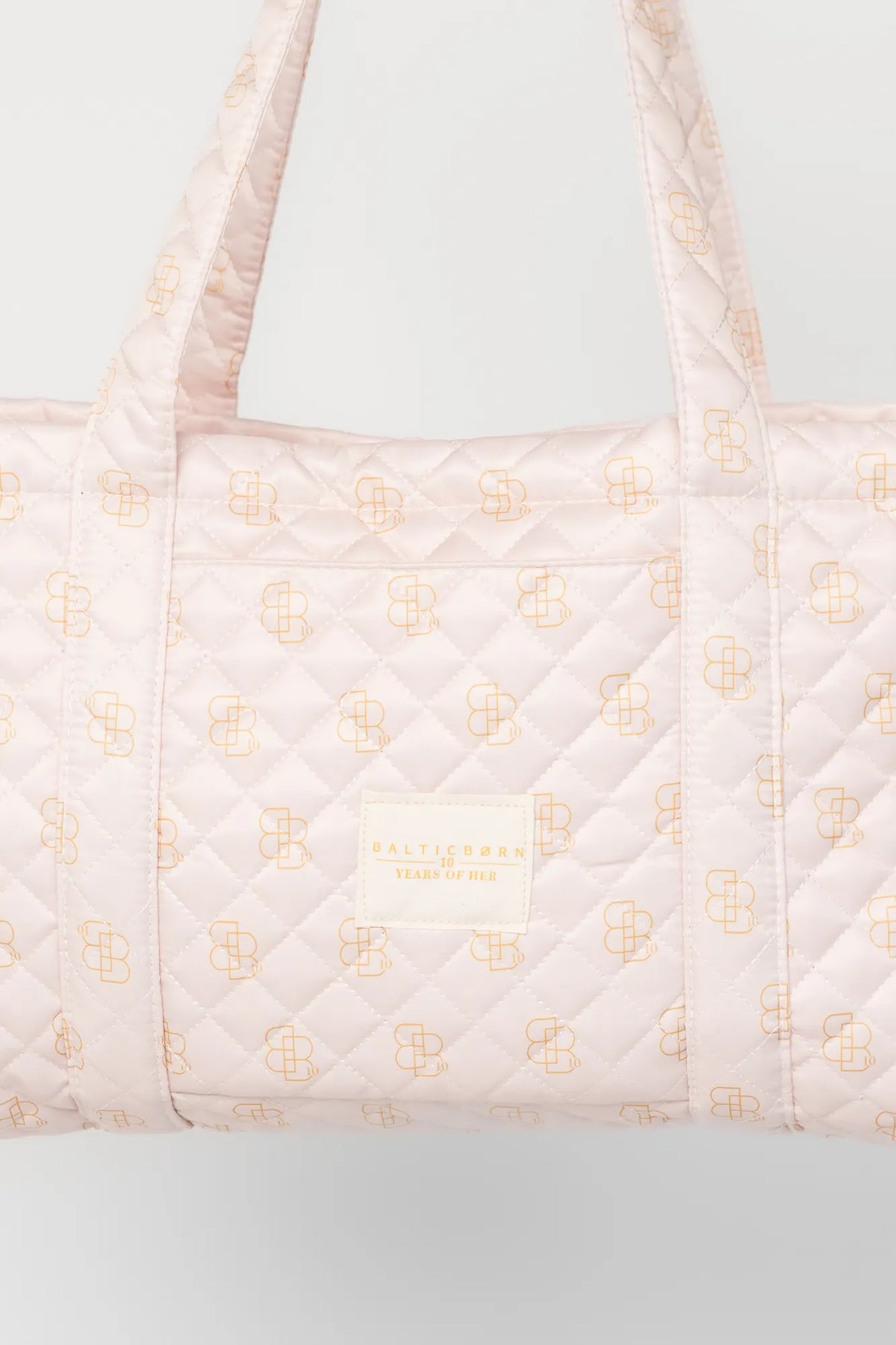 Angela Quilted Tote Bag | Pink