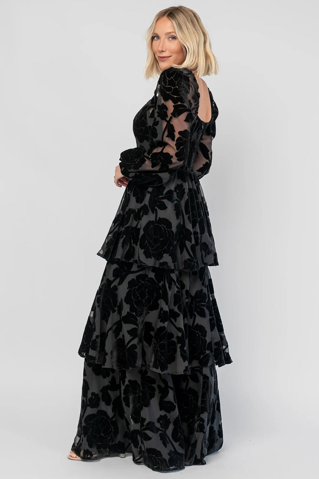 Alexandra Velvet Maxi Dress | Black