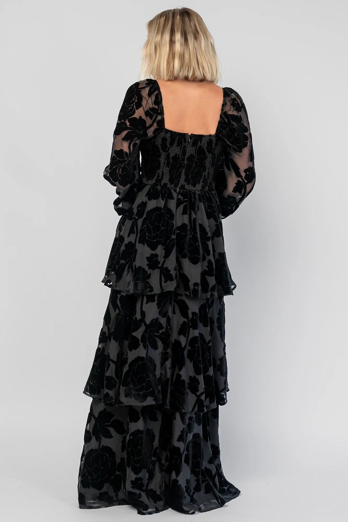 Alexandra Velvet Maxi Dress | Black