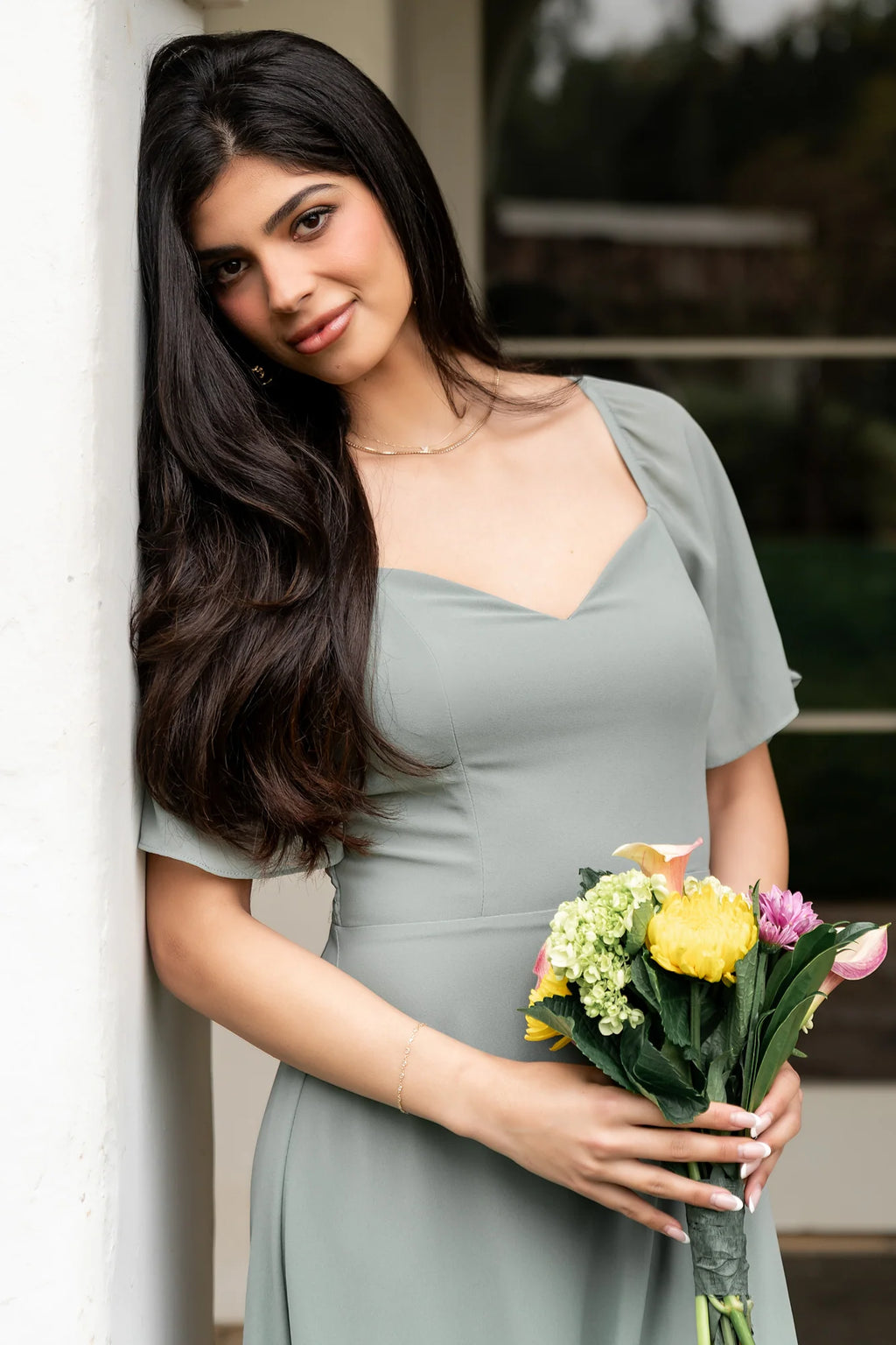 Sierra Sweetheart Maxi Dress | Eucalyptus