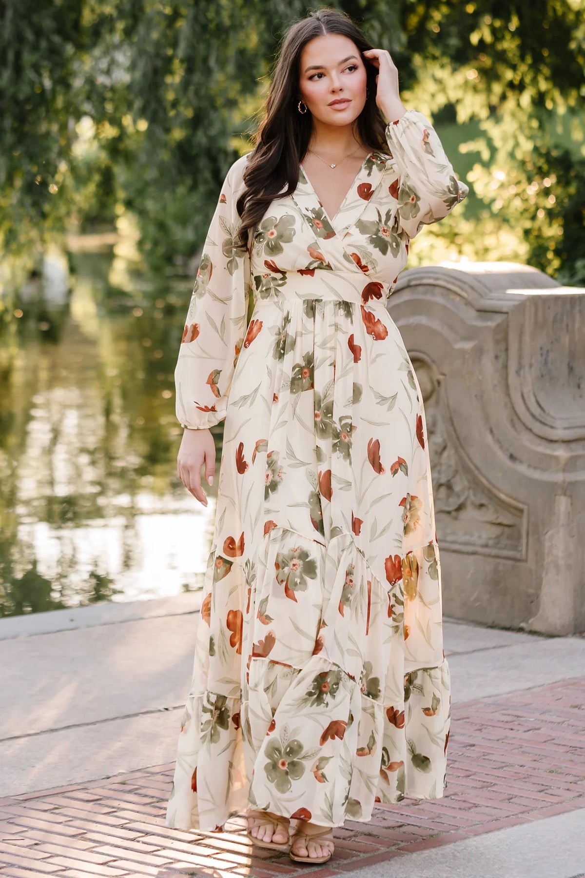 Johanna Maxi Dress | Cream Floral Main image