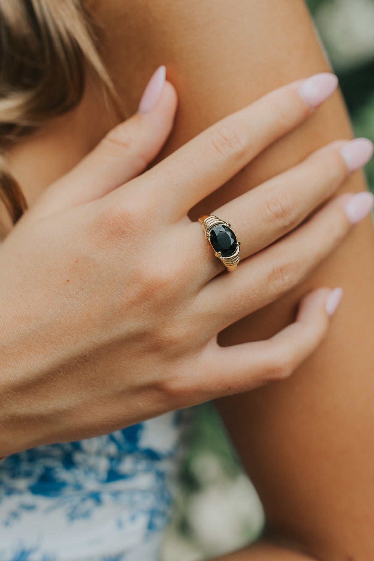 The Maddie Ring in Onyx Main image