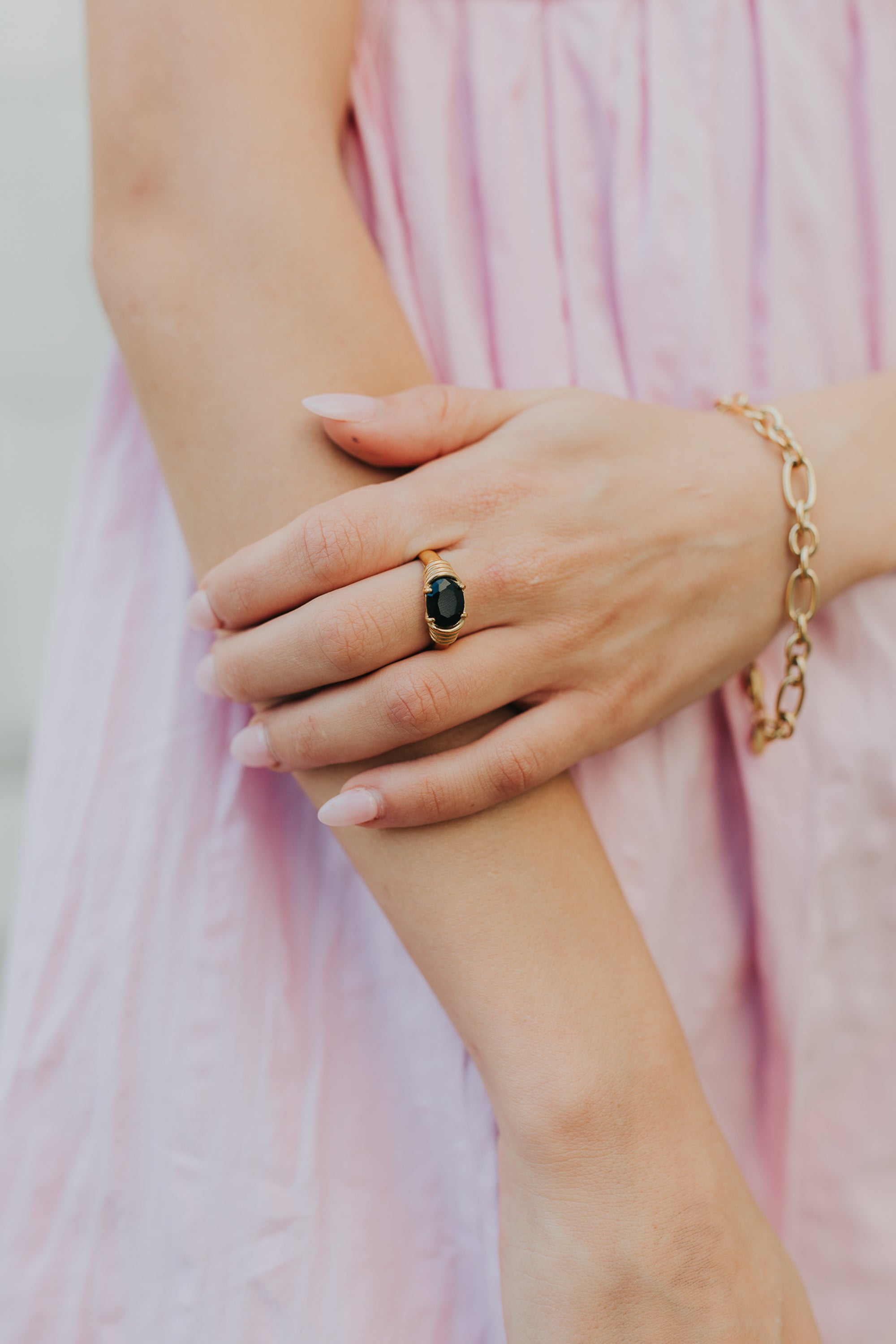The Maddie Ring in Onyx Secondary image