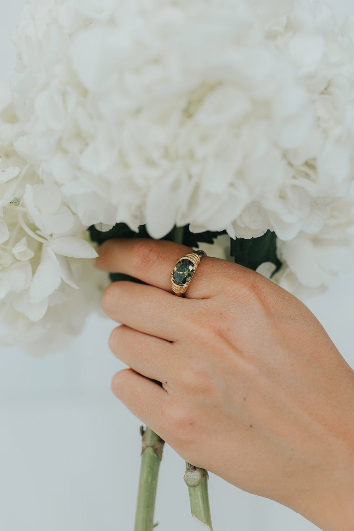 The Maddie Ring in Emerald Main image