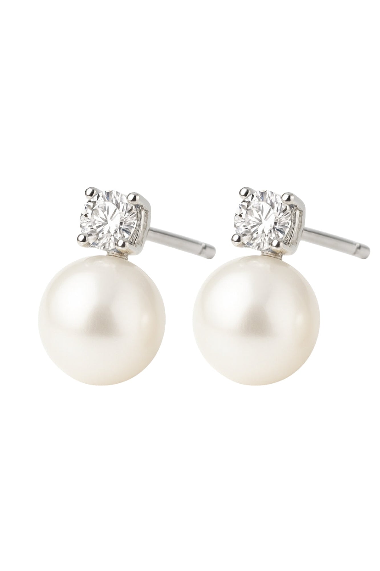 The Molly Pearl Studs in Silver Secondary image