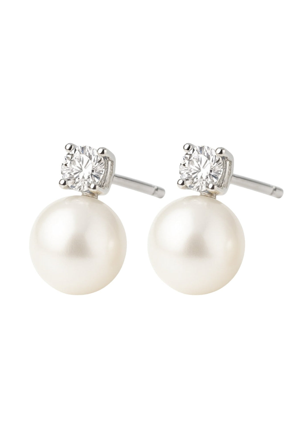 The Molly Pearl Studs in Silver