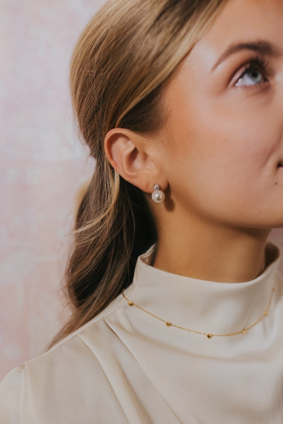 The Molly Pearl Studs in Silver