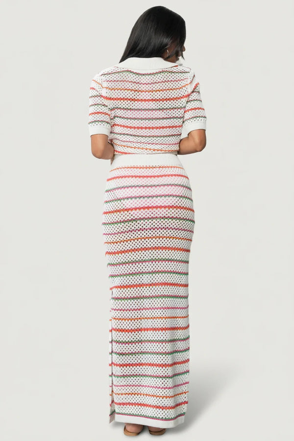 Viento Skirt | Multi Stripe