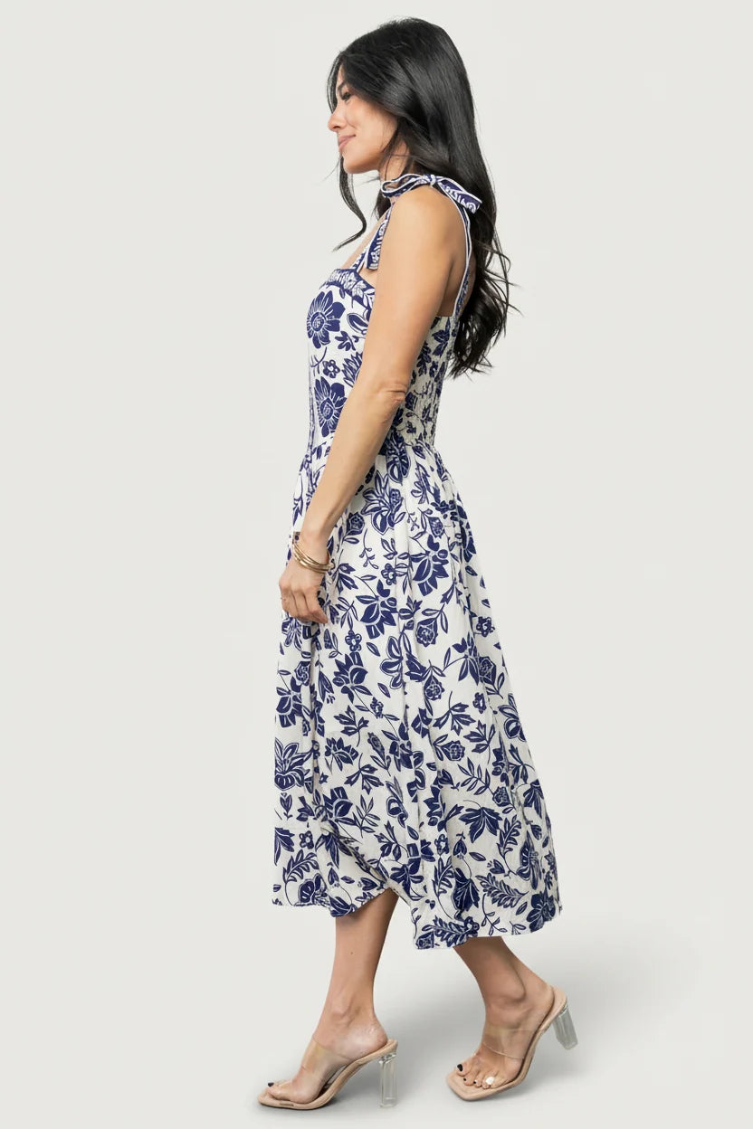 Isabel Midi Dress | Blue Print