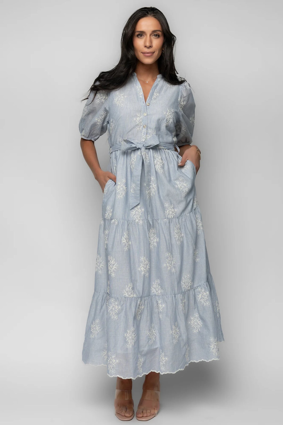 Marguerite Embroidered Dress | Light Blue Main image