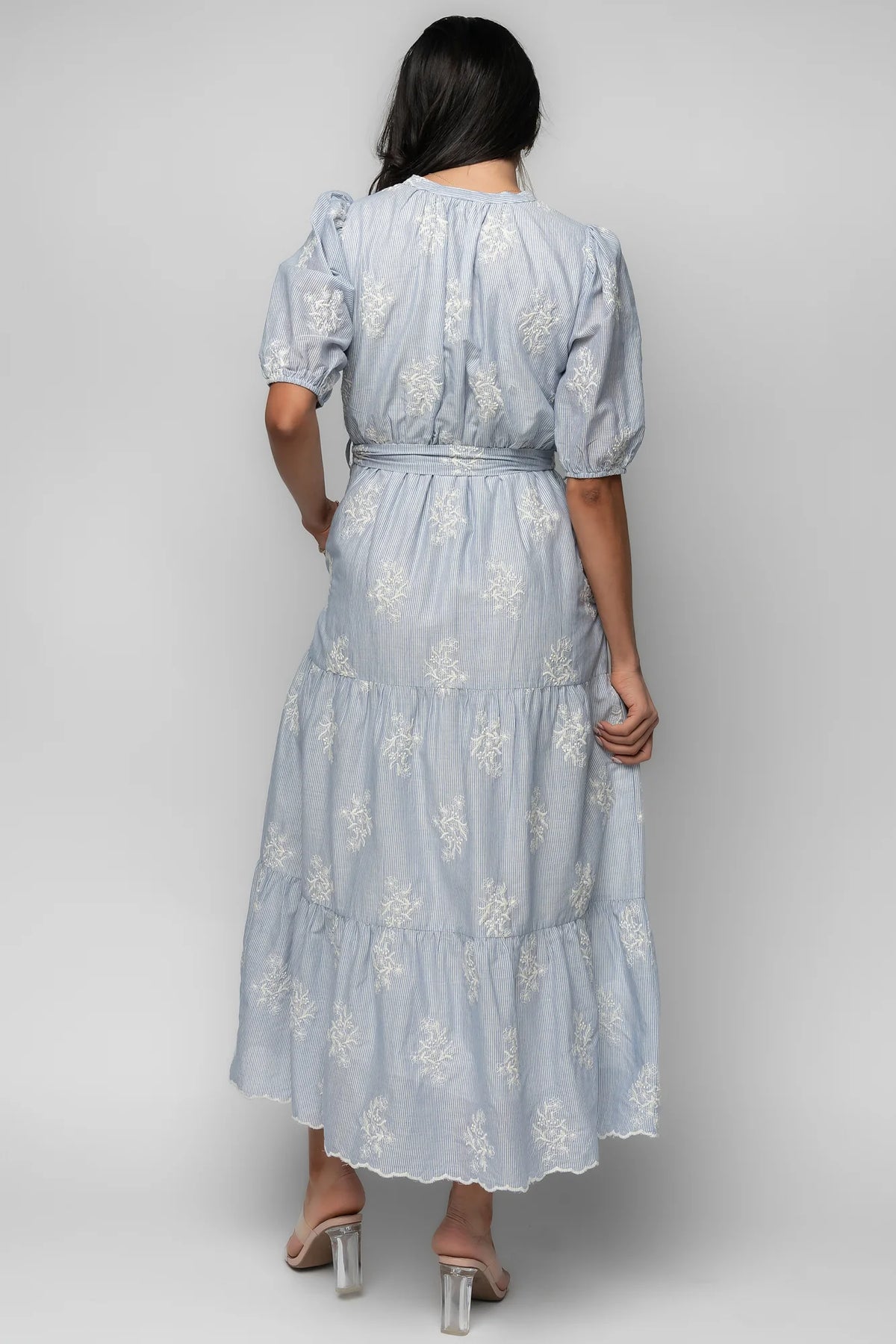 Marguerite Embroidered Dress | Light Blue