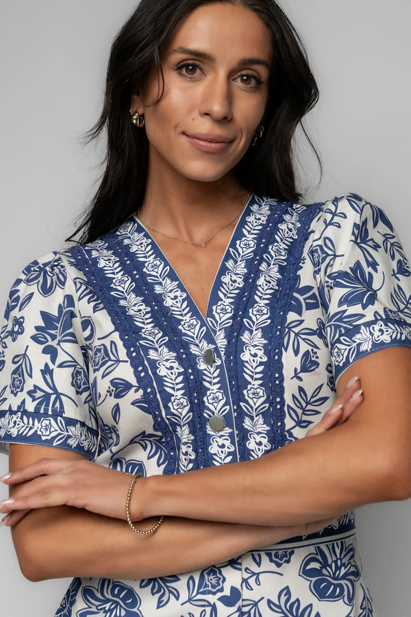 Rafaela Romper | Blue Print