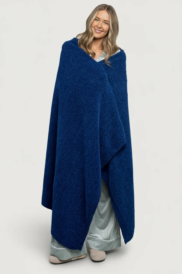 Chrissy Throw Blanket | Cobalt