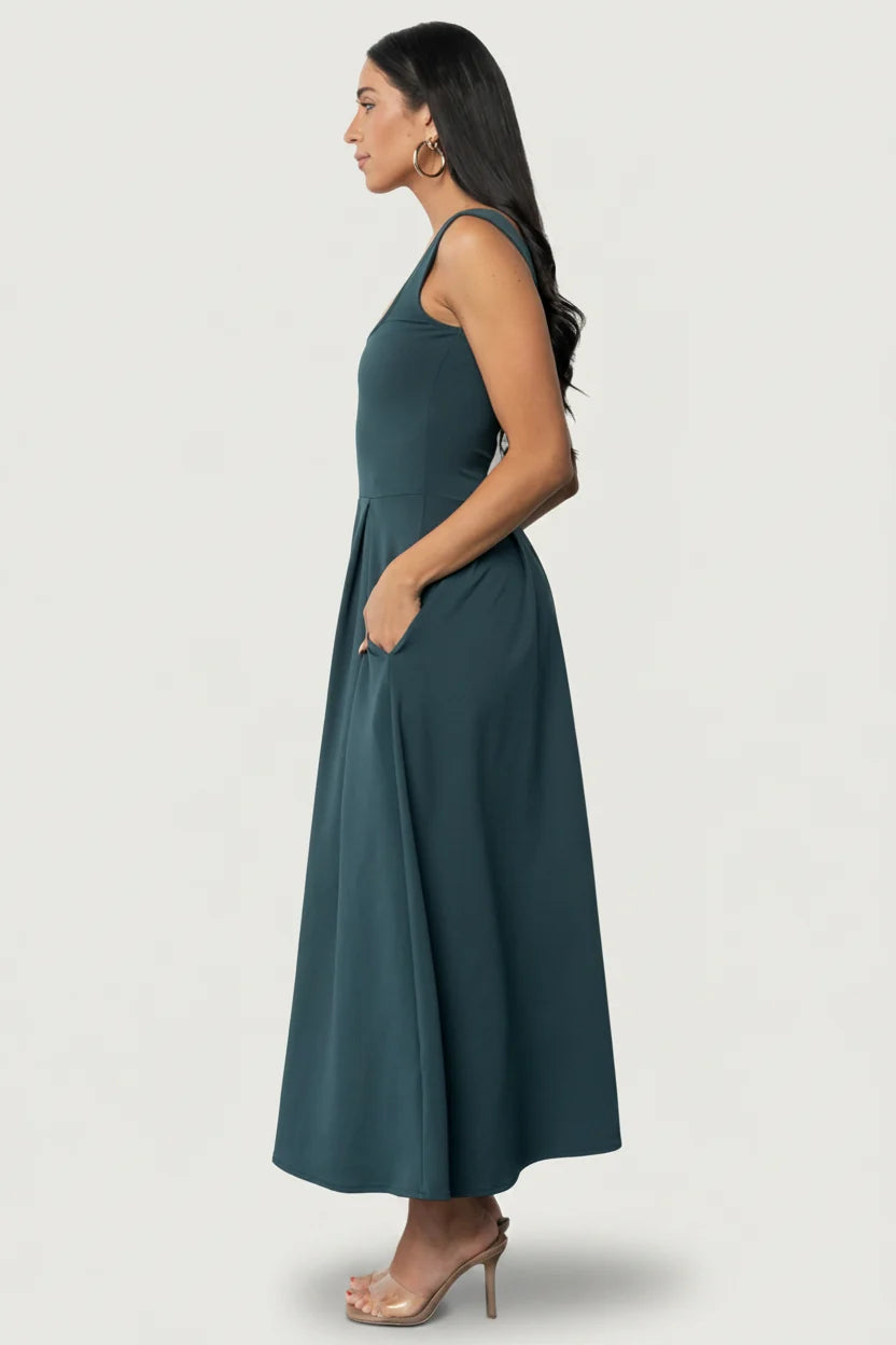 Giavanna Maxi Dress | Dark Green