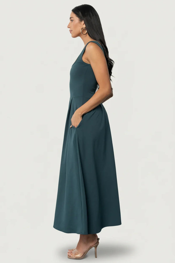 Giavanna Maxi Dress | Dark Green