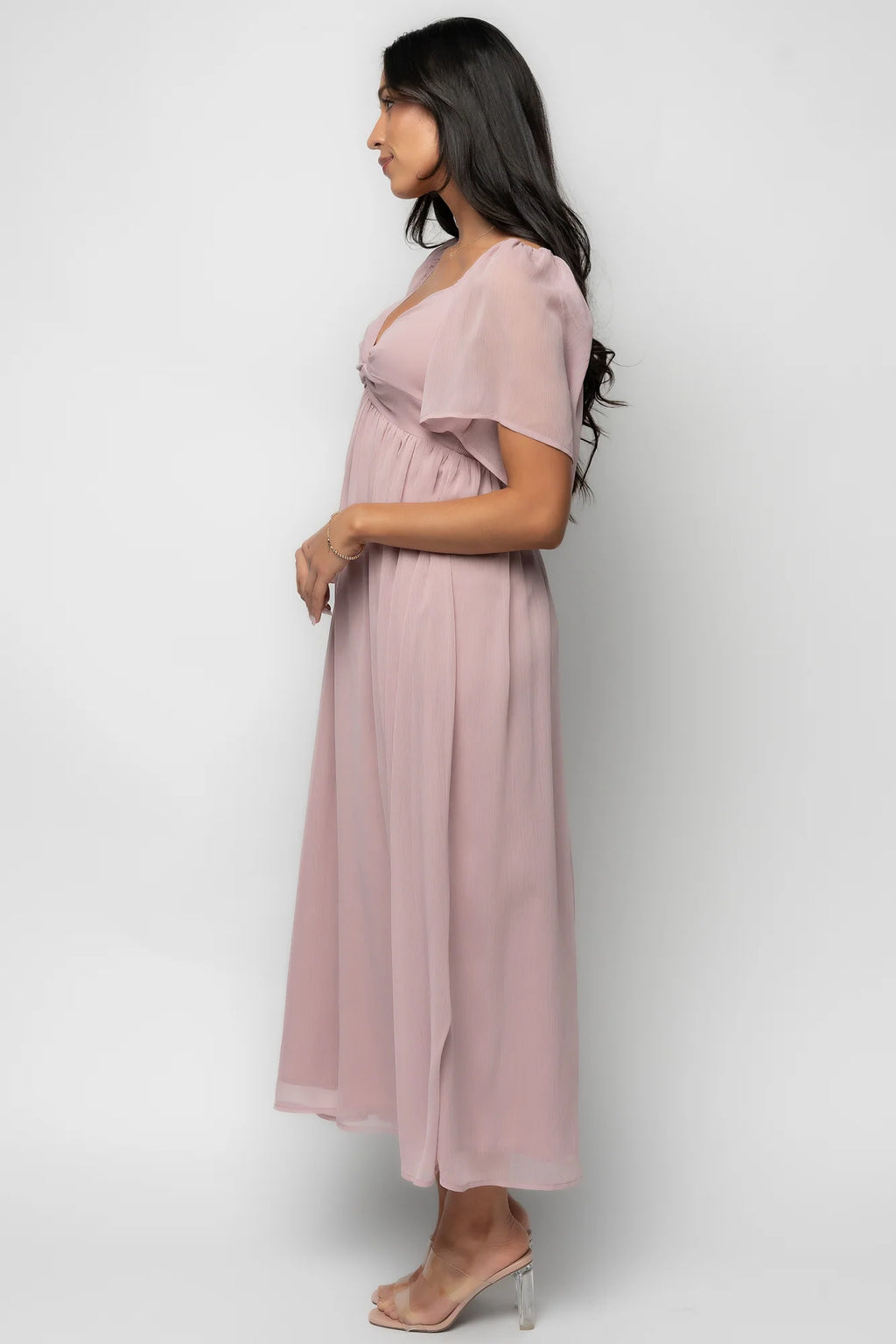 Nora Midi Dress | Dusty Mauve