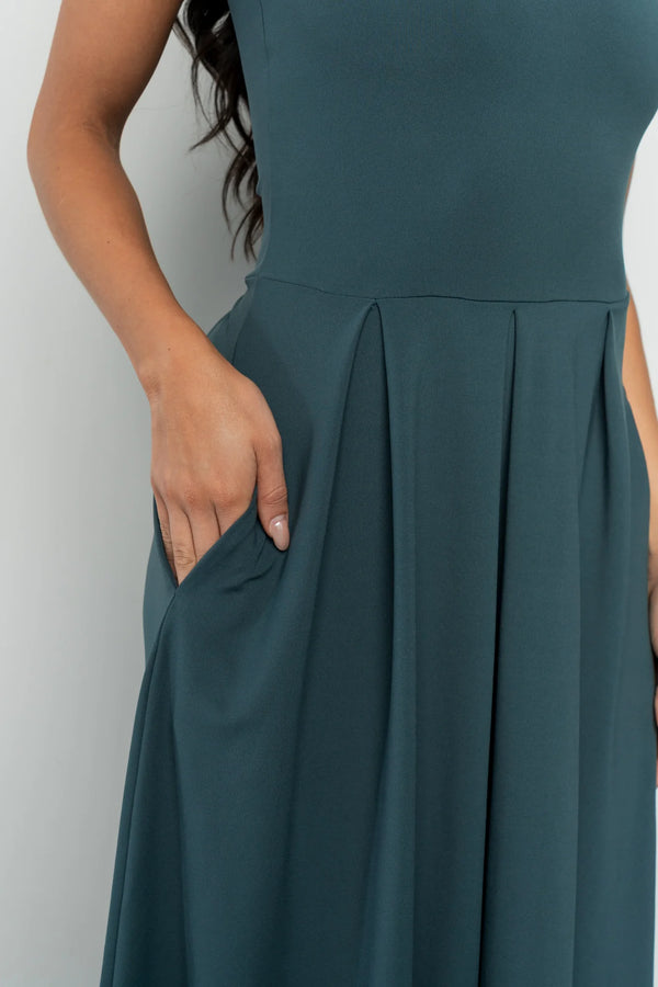 Giavanna Maxi Dress | Dark Green