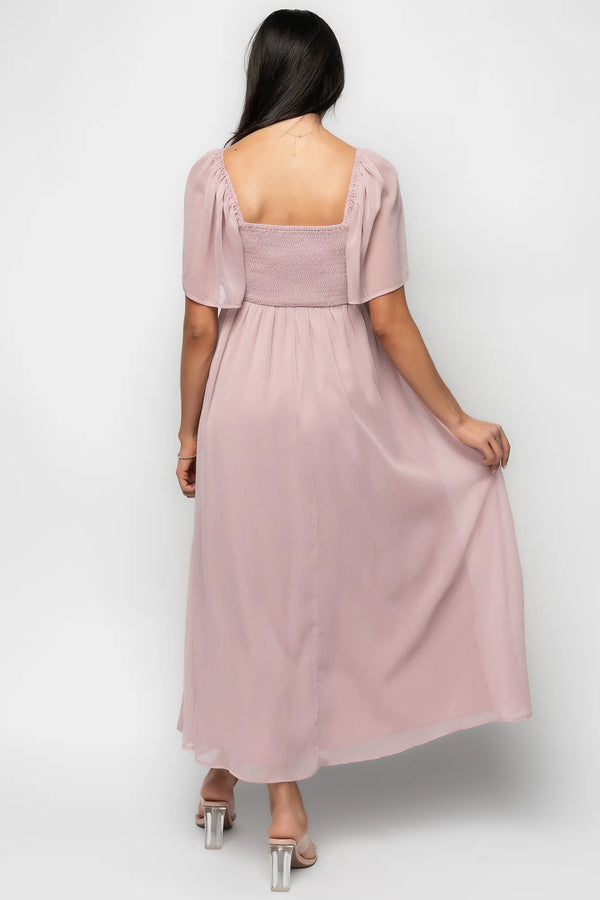 Nora Midi Dress | Dusty Mauve