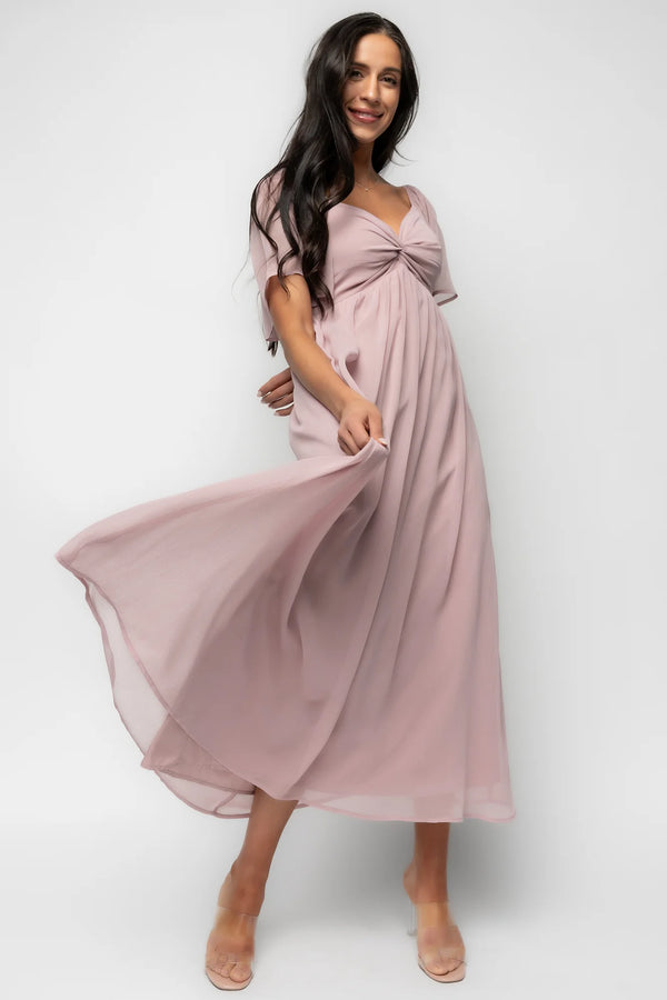 Nora Midi Dress | Dusty Mauve