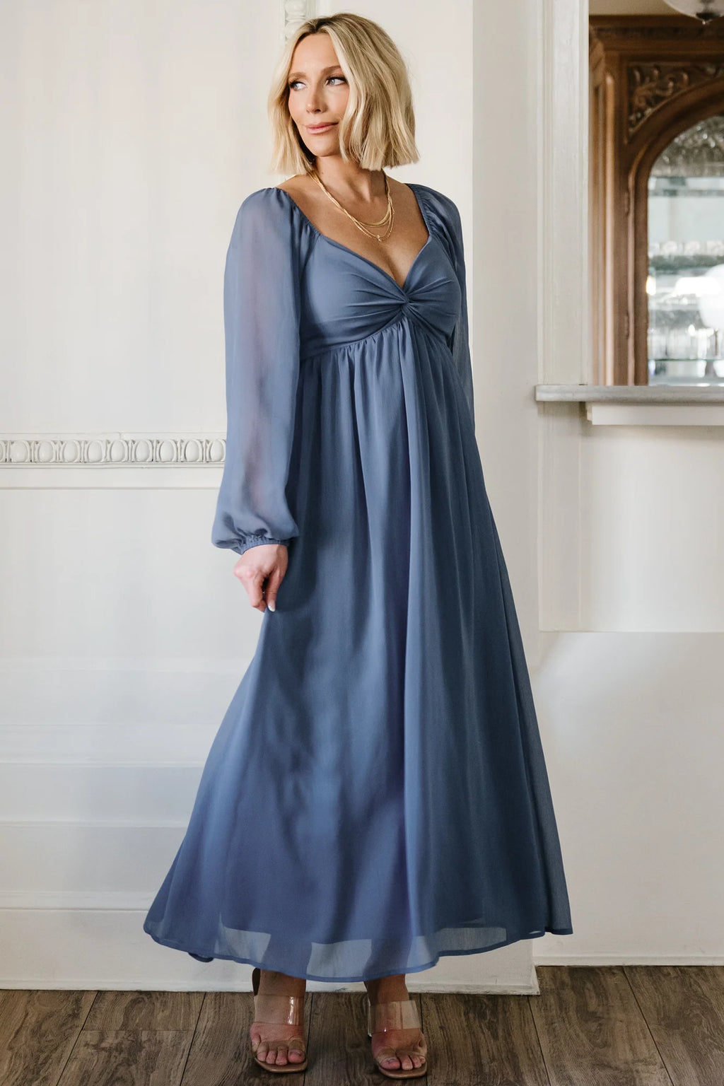 Dione Midi Dress | Blue