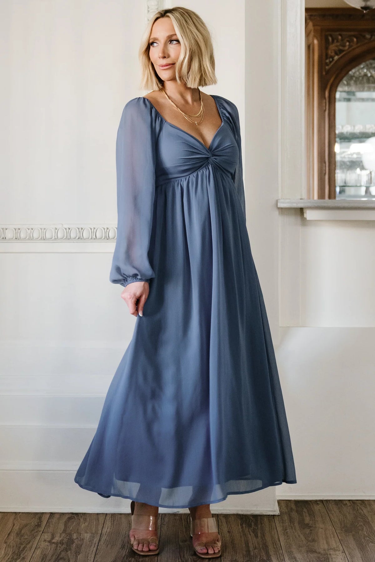 Dione Midi Dress | Blue