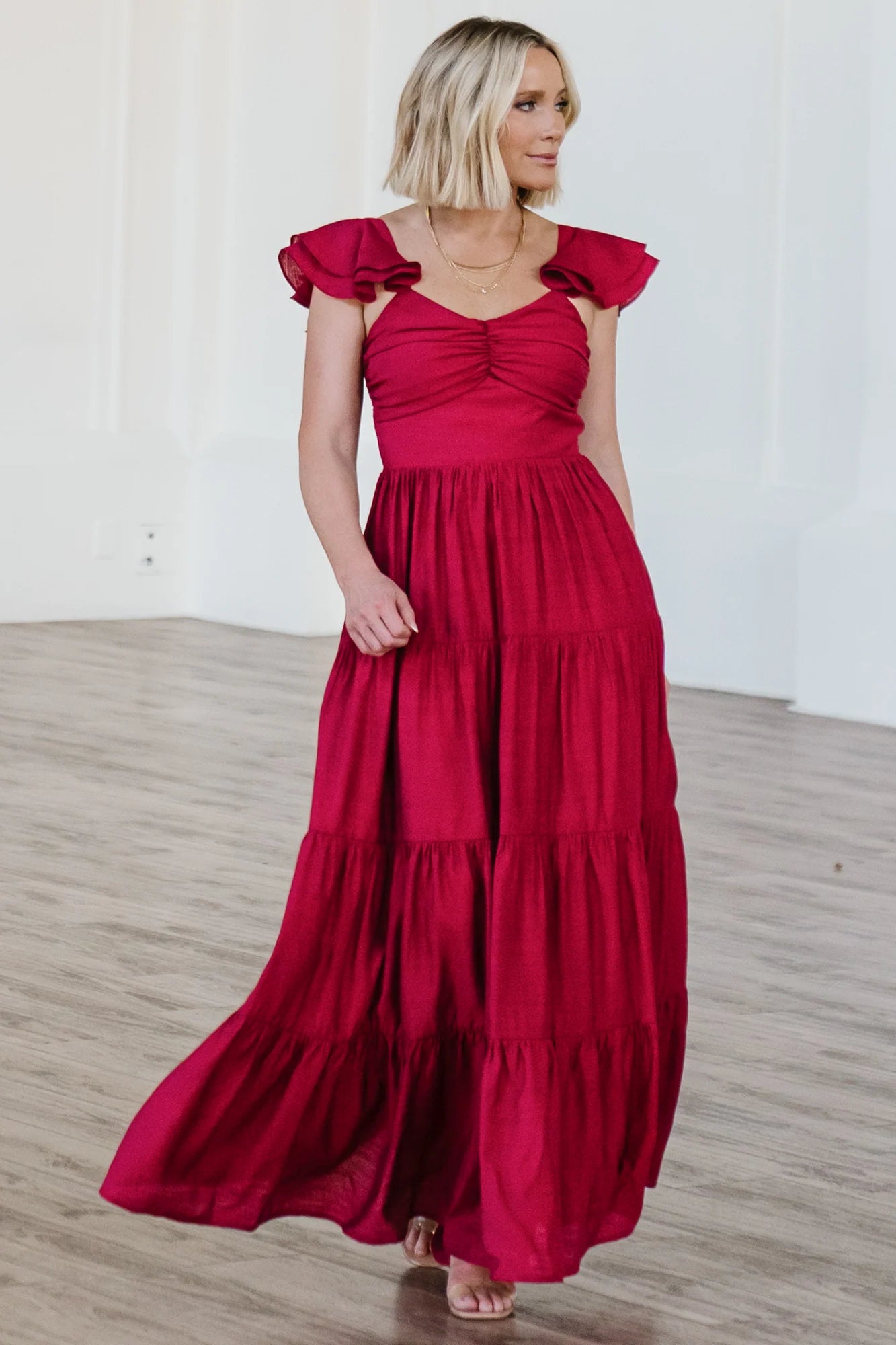 Vivianne Maxi Dress | Deep Red Secondary image